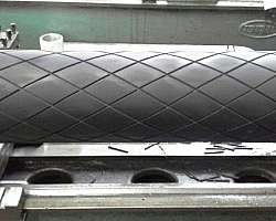 Revestimento de rolos em nitrílica Revestimento de rolos em nitrílica