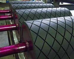 Revestimento de rolos em nitrílica Revestimento de rolos em nitrílica