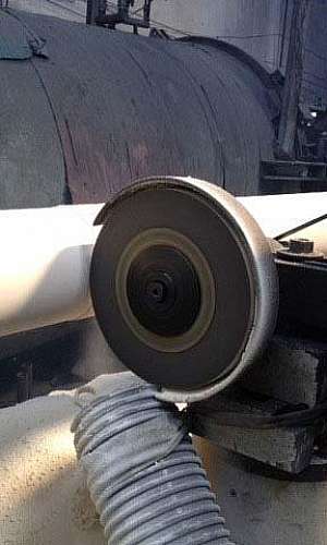 Retífica em rolos de borracha Retífica em rolos de borracha