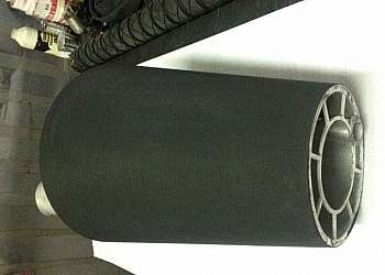 Revestimento de rolos em borracha natural Revestimento de rolos em borracha natural