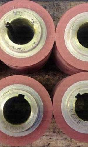 Revestimento de rolos em silicone Revestimento de rolos em silicone